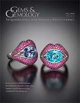 Fall 2016 Gems & Gemology Cover