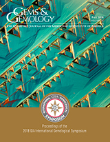 Fall 2018 Gems & Gemology Cover