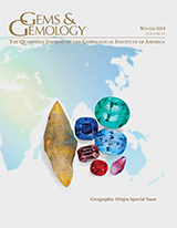 Winter 2019 Gems & Gemology Cover